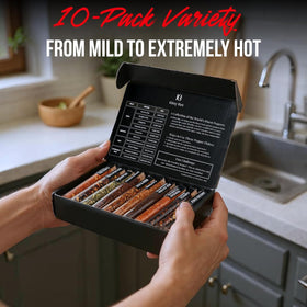 KITSY BOX Ghost Pepper and Trinidad Scorpion Carolina Reaper mix extreme heat option
