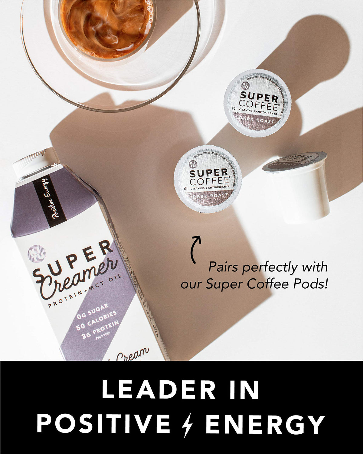 KITU SUPER COFFEE vanilla nutrition facts panel for keto tracking