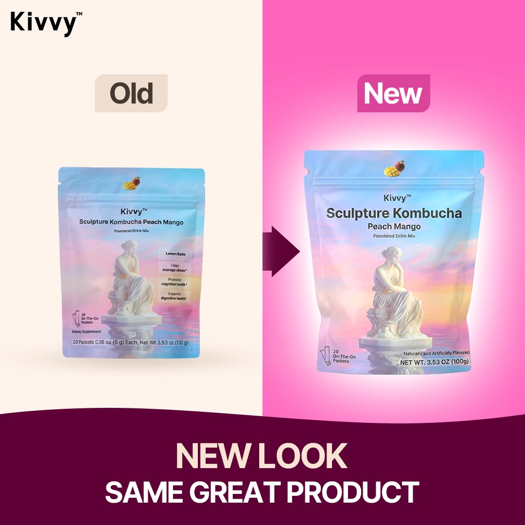 Kivvy stick pack dissolving quickly for on-the-go hydration.