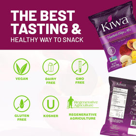 Kiwa Vegetable Chips Mix lunchbox ready snack captures colorful wholesome bite