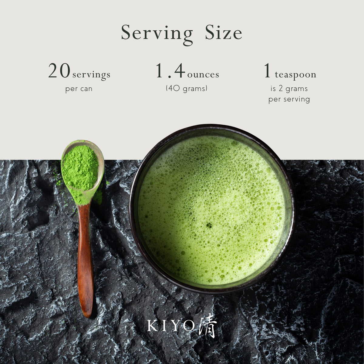 Kiyo Matcha airtight bag and can protect aroma and freshness