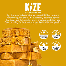 KiZE bars refrigerated option keeps flavor fresh and dessert-like.