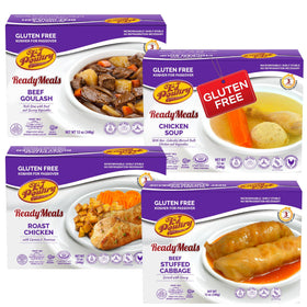 KJ Poultry roast chicken on a plate, convenient weeknight dinner ready in minutes.