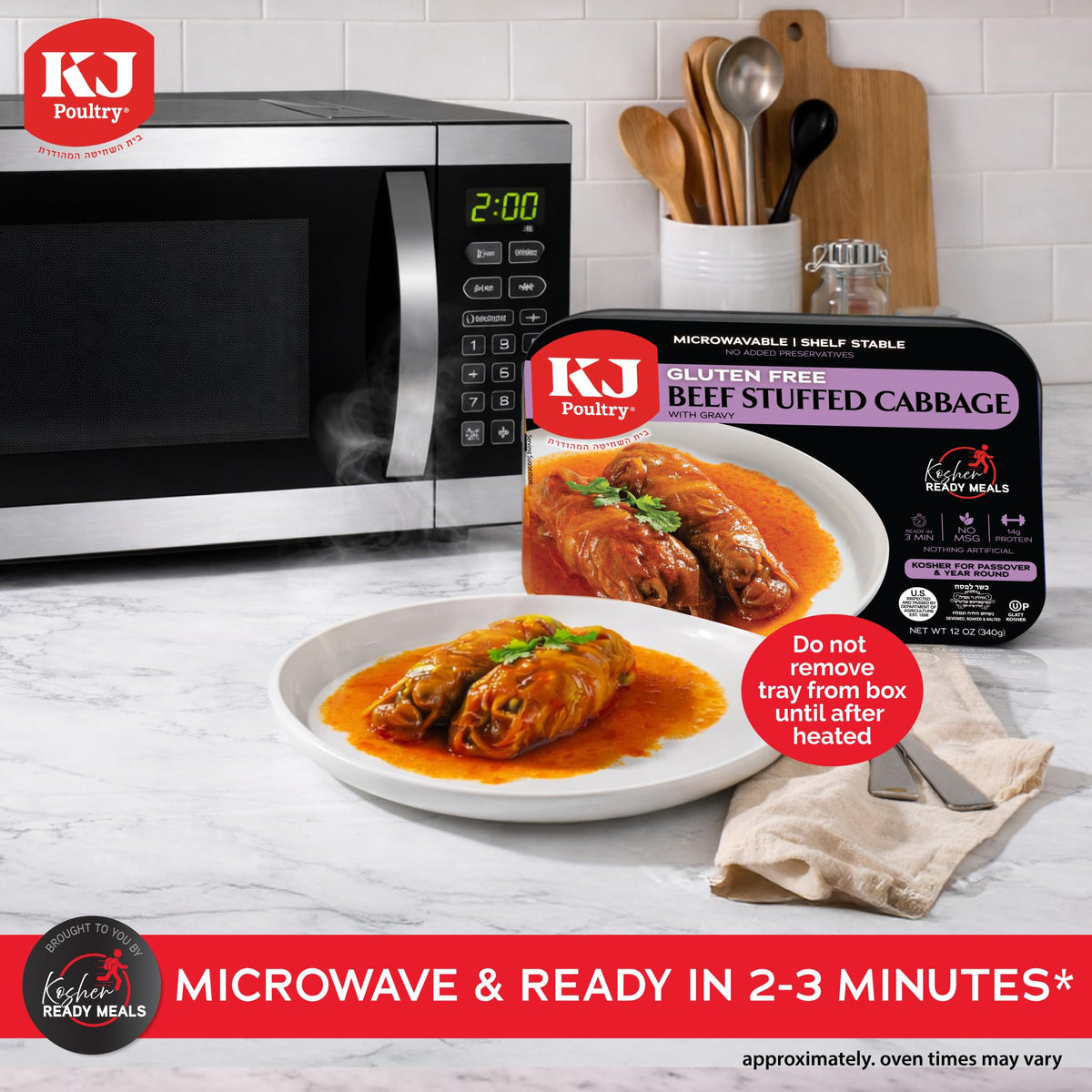 KJ Poultry ready meals microwave-ready setup convenient heat for travel
