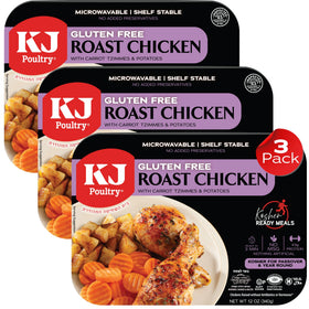 KJ Poultry roast chicken with potatoes and carrots ready-to-eat for Passover.