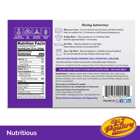 KJ Poultry shelf-stable dinner pack stays safe at room temp.