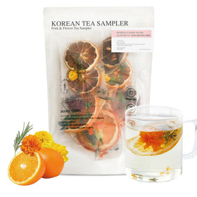 KKOKDAM fruit and flower sampler box, perfect for gifting and tea exploration.