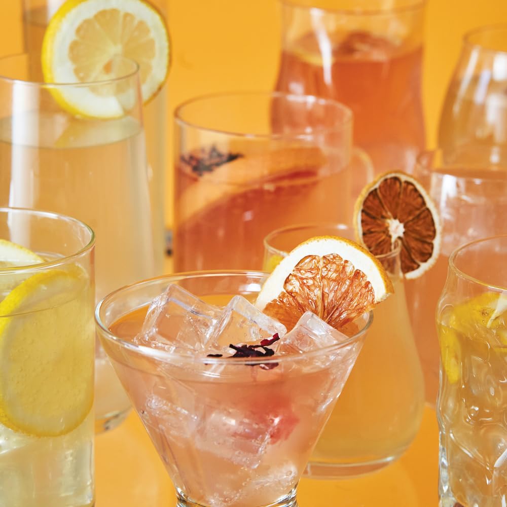 KKOKDAM Kombucha Tea prepared drink in a glass with vibrant color.