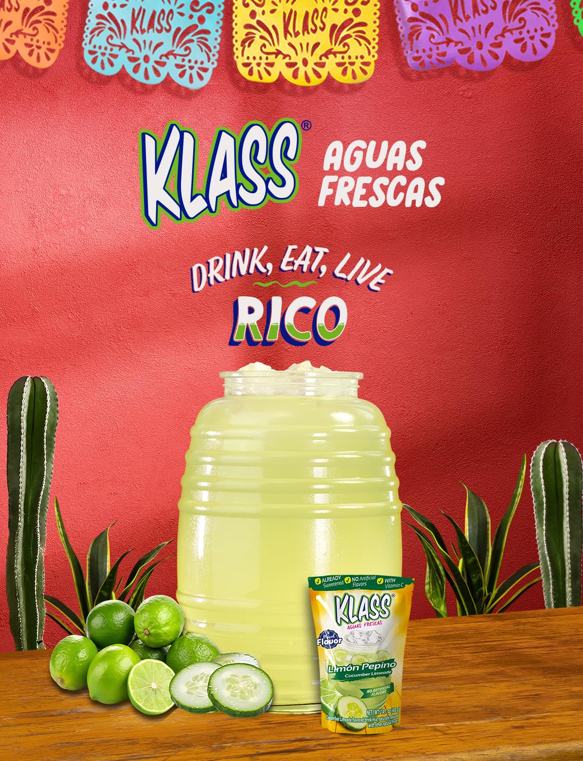 Klass Aguas Frescas family pack ideal for gatherings and meals