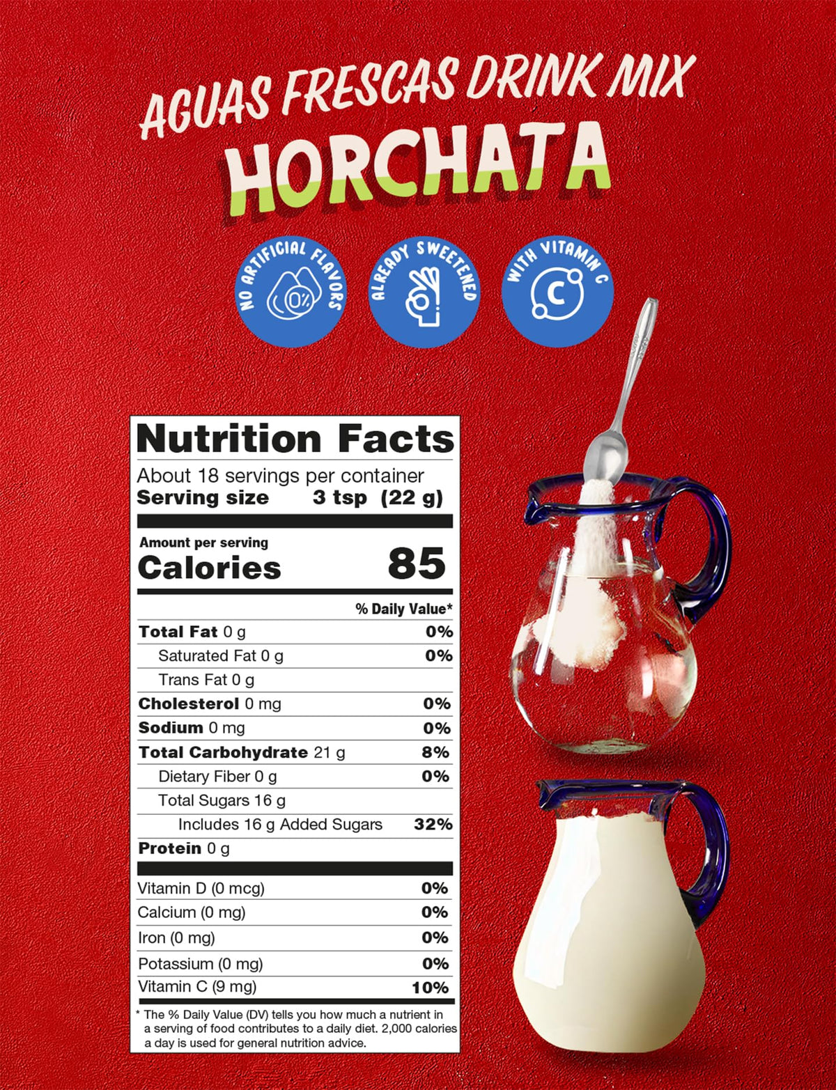 Klass Aguas Frescas fruit flavor packet adds natural taste to water.