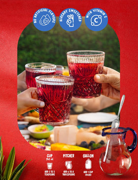 Klass Aguas Frescas hibiscus packet adds vibrant color and taste to water