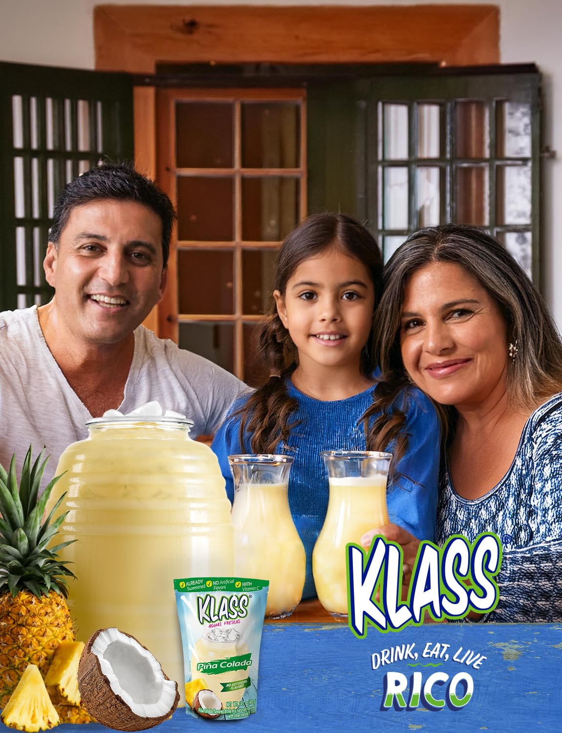 Natural flavors and Vitamin C label highlight a bright hydration option.