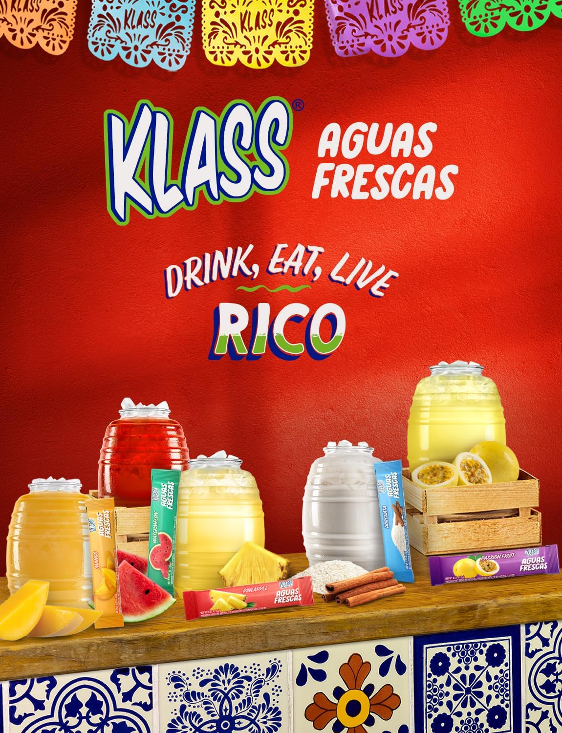Klass Aguas Frescas compact pack fits in bag or desk