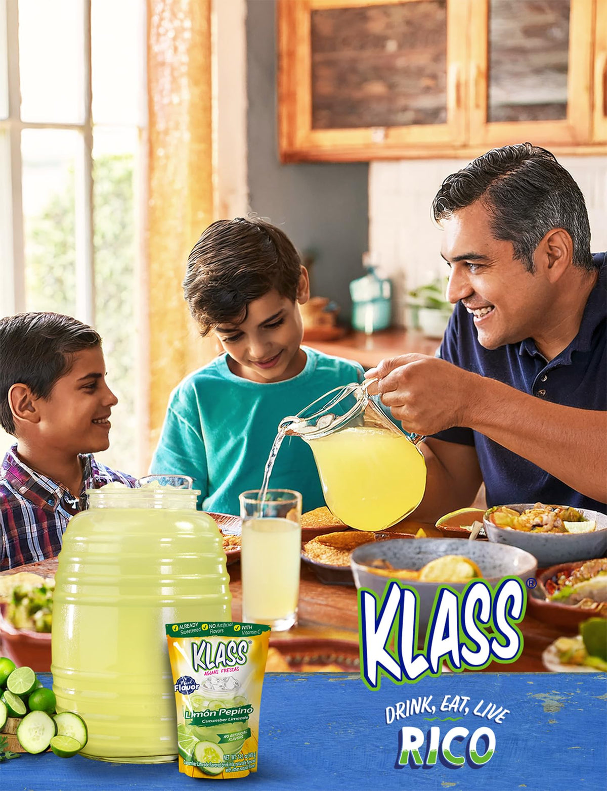 Klass Aguas Frescas resealable pouch keeping flavor fresh between uses
