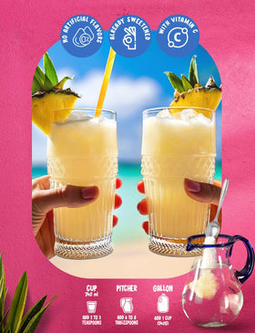 Klass Aguas Frescas resealable pouch keeps flavors fresh for later use.