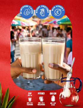 Klass Aguas Frescas resealable pouch keeps flavors fresh for multiple uses.