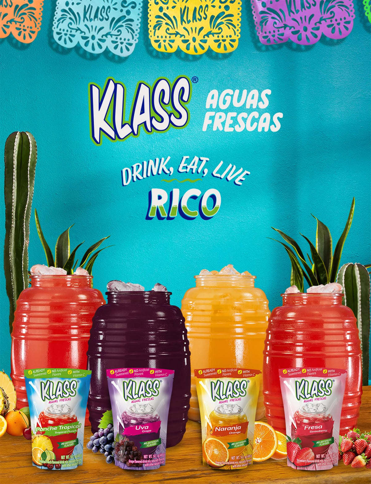 Klass Aguas Frescas ready-to-serve pitcher for easy family sharing