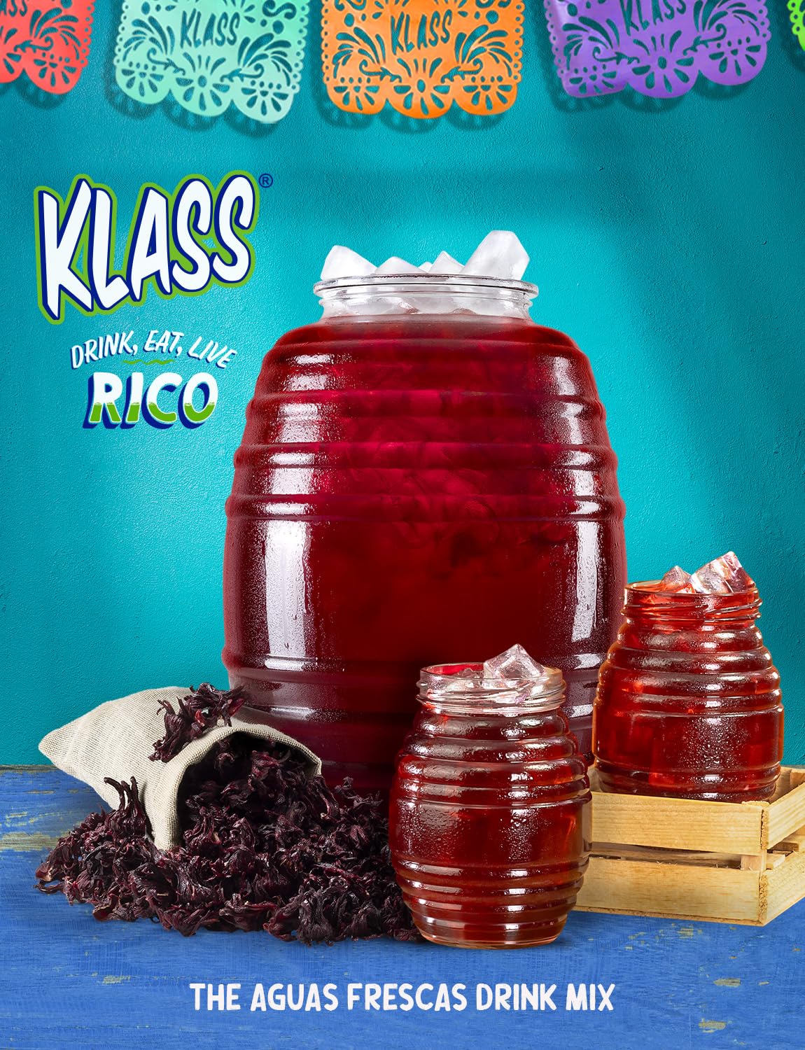 Klass Aguas Frescas tropical flavors transform plain water into a fun drink.