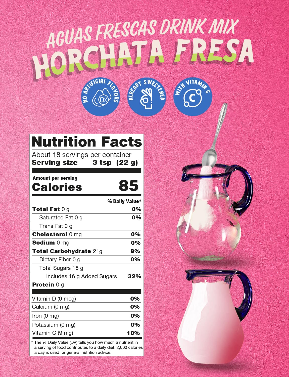 Klass Aguas Frescas vitamin-c-boost powder adds hydration support