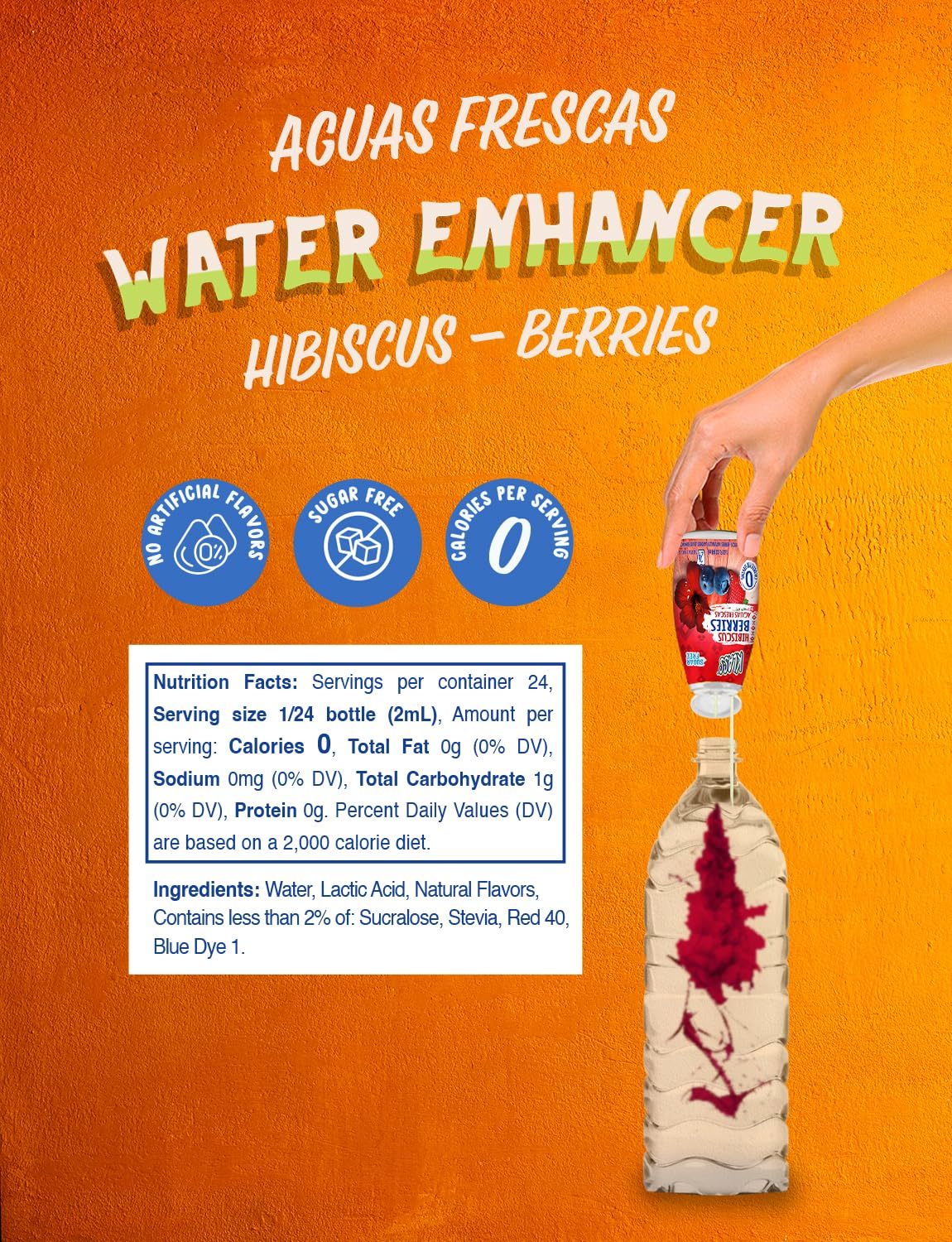 Klass Hibiscus-Berries pour demonstrates easy squeeze for customizable taste.