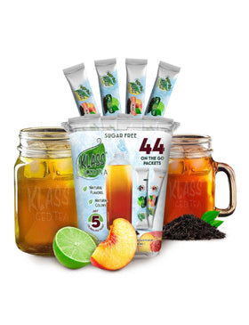 Klass Iced Tea variety pack with 44 servings for convenient refreshment