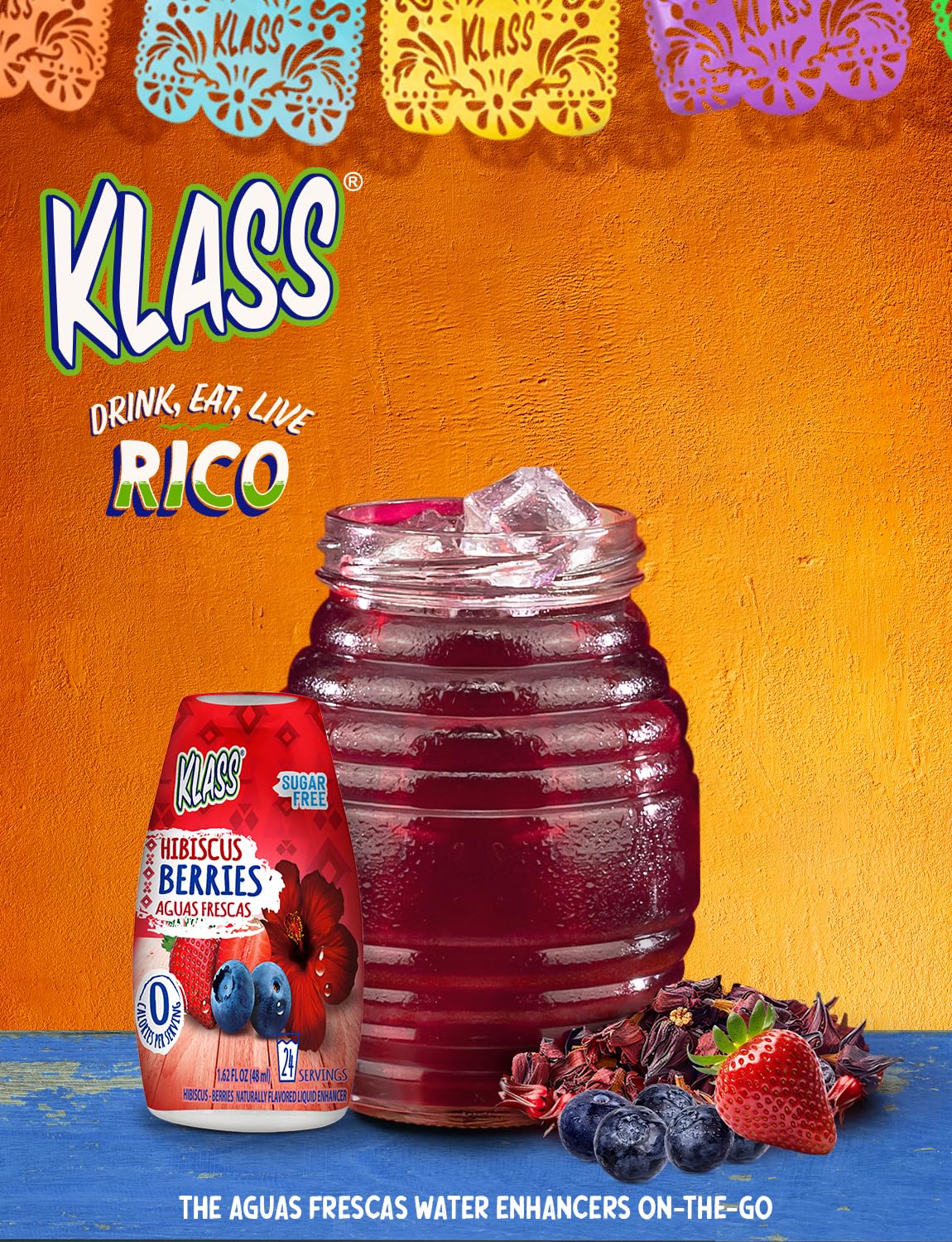 Klass Squeeze bottle on-the-go highlights travel-friendly hydration.