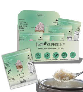 KLDSCP Low Carb Keto Rice front view—ready-to-cook instant rice for keto meals.