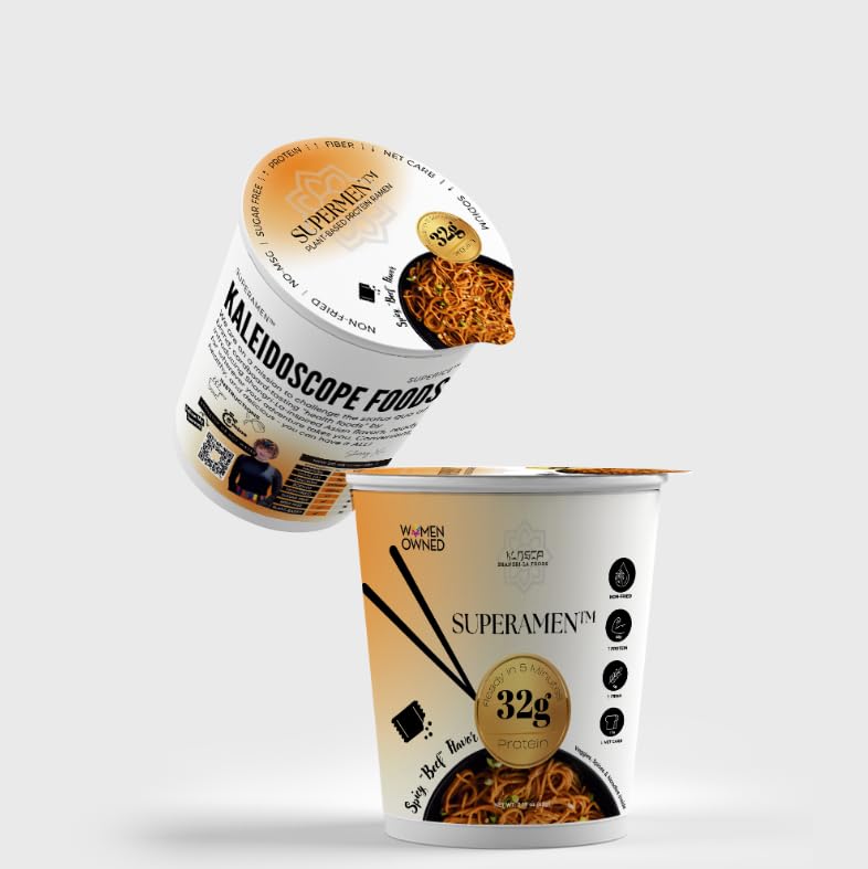 KLDSCP Protein Ramen Spicy Beef nutrition label and benefits