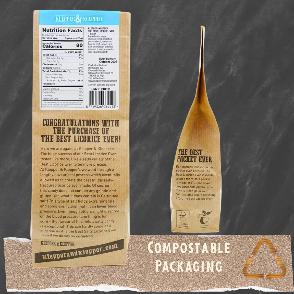 Klepper & Klepper gluten-free gelatin-free licorice uses clean ingredients.