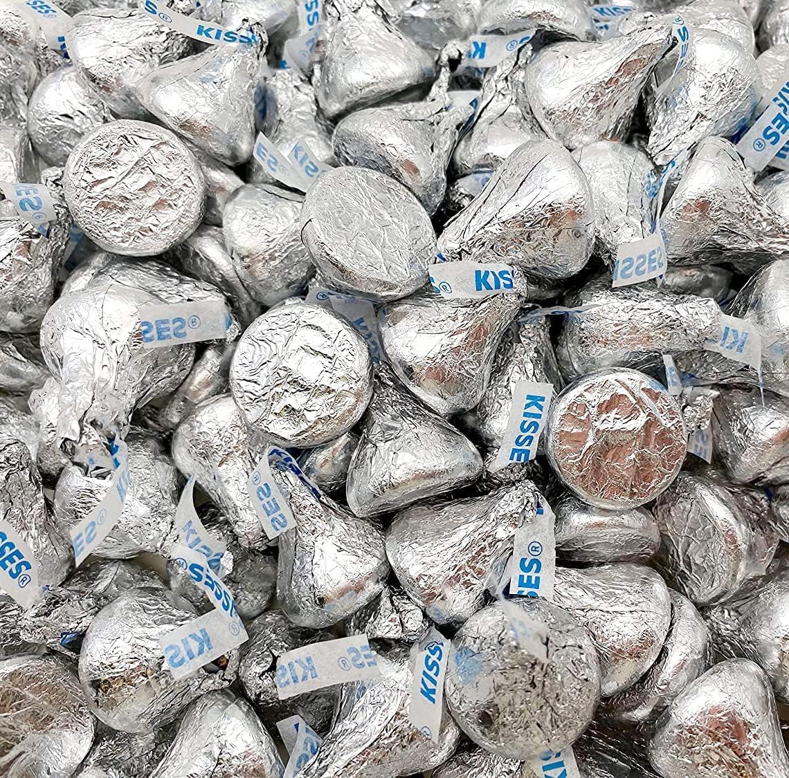 KLICKERS milk chocolate candies in silver foil for party buffets and gifts