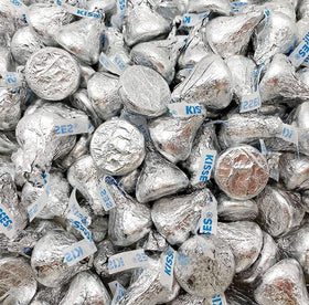 KLICKERS milk chocolate candies in silver foil for party buffets and gifts