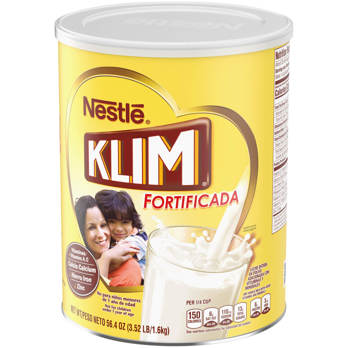 KLIM Prebio powdered milk dissolves smoothly in water for quick drinks