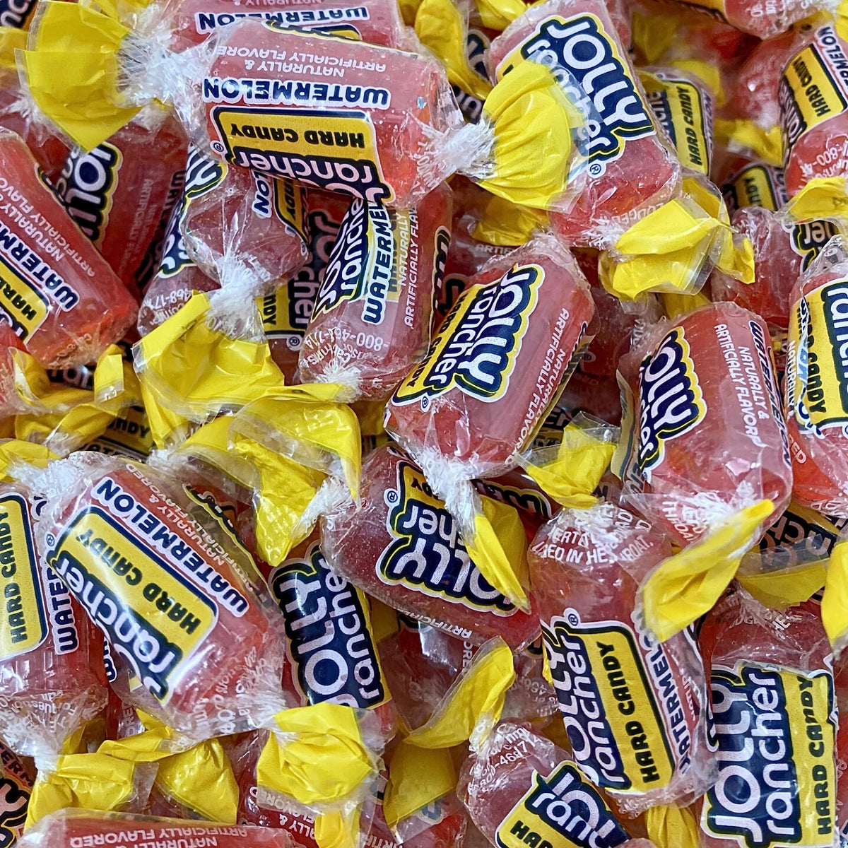 Candy bowl display featuring KLUB BULK Jolly Ranchers Watermelon.