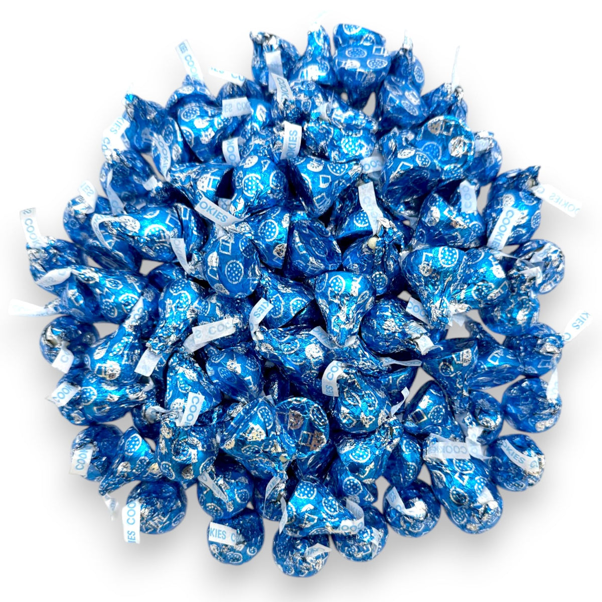 KLUB BULK Cookies & Cream Kiss with blue foil wrap, ideal for gifting and party favors.