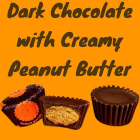 KLUB BULK Dark Chocolate Peanut Butter Cups individually wrapped for on-the-go snacking