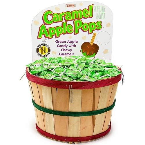 KLUB BULK green apple flavor lollipops, crisp notes with caramel.