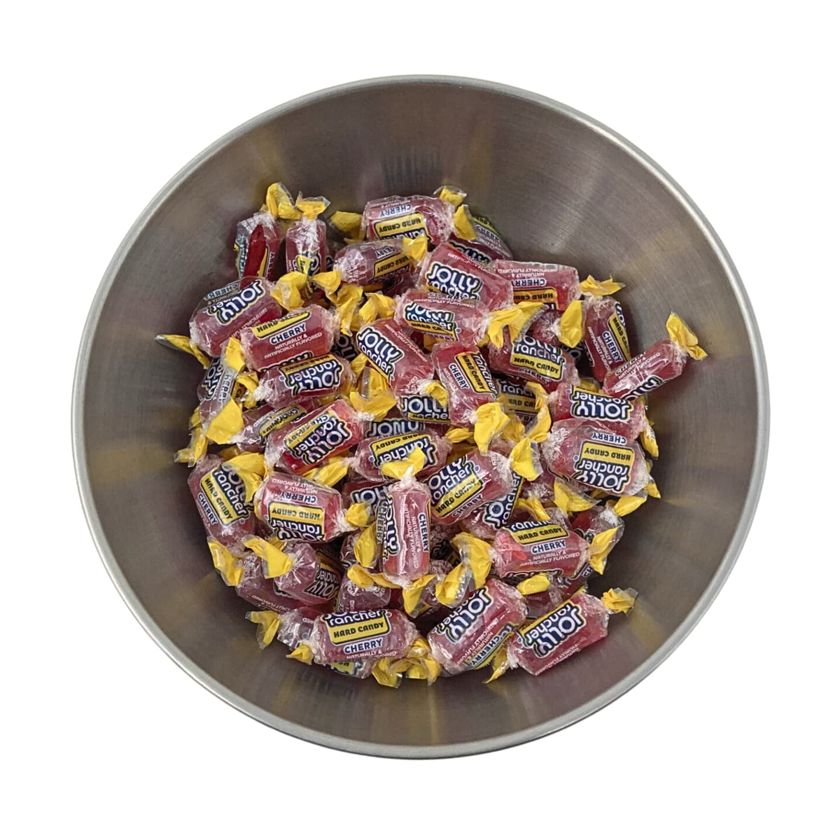 Office snack tray with Jolly Ranchers Cherry candies