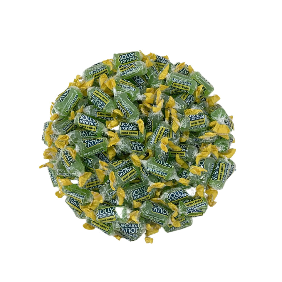 KLUB BULK Jolly Ranchers Green Apple, individually wrapped bag, convenient for parties and sharing