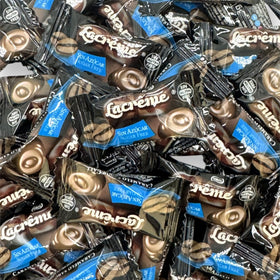 KLUB BULK La Creme coffee candy in a bowl reveals bite-sized indulgence with substitutes.