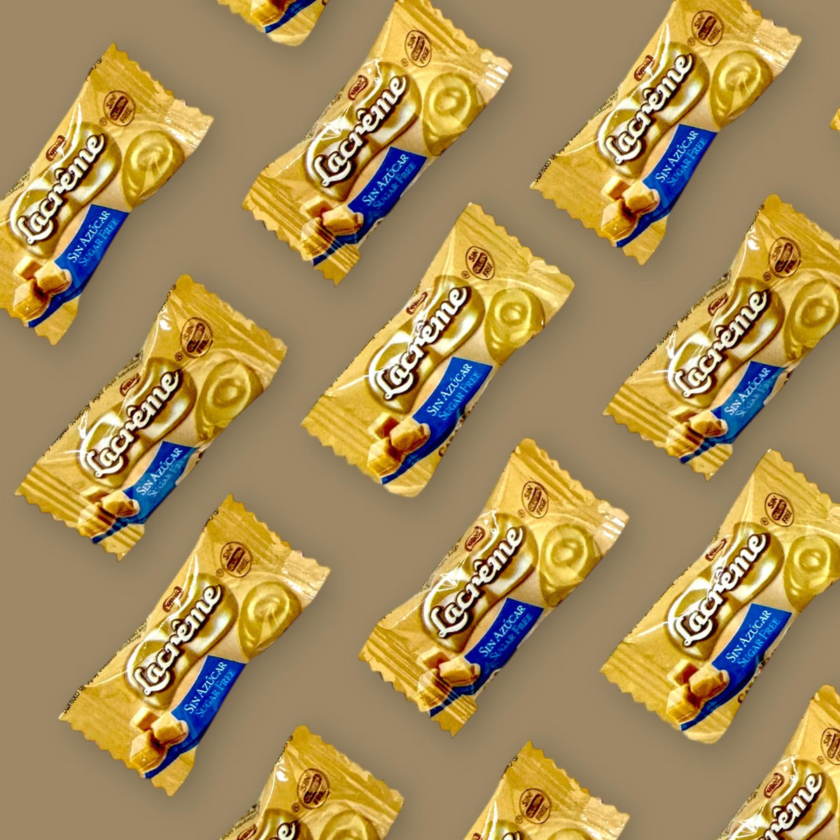 KLUB BULK La Creme Sugar Free Toffee Candy gluten free label communicates dietary compatibility.