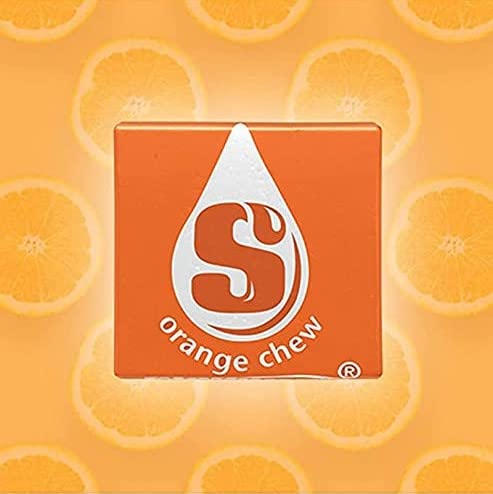 Bright Orange Str Burst candies in a crowd-pleasing display for parties.