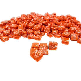 Resealable KLUB BULK Orange Str Burst bag keeps freshness on the go.