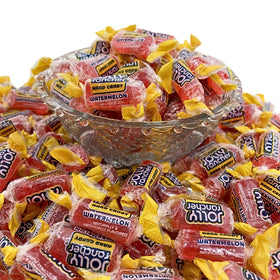 Watermelon flavor hard candy bulk packaging varies by batch.