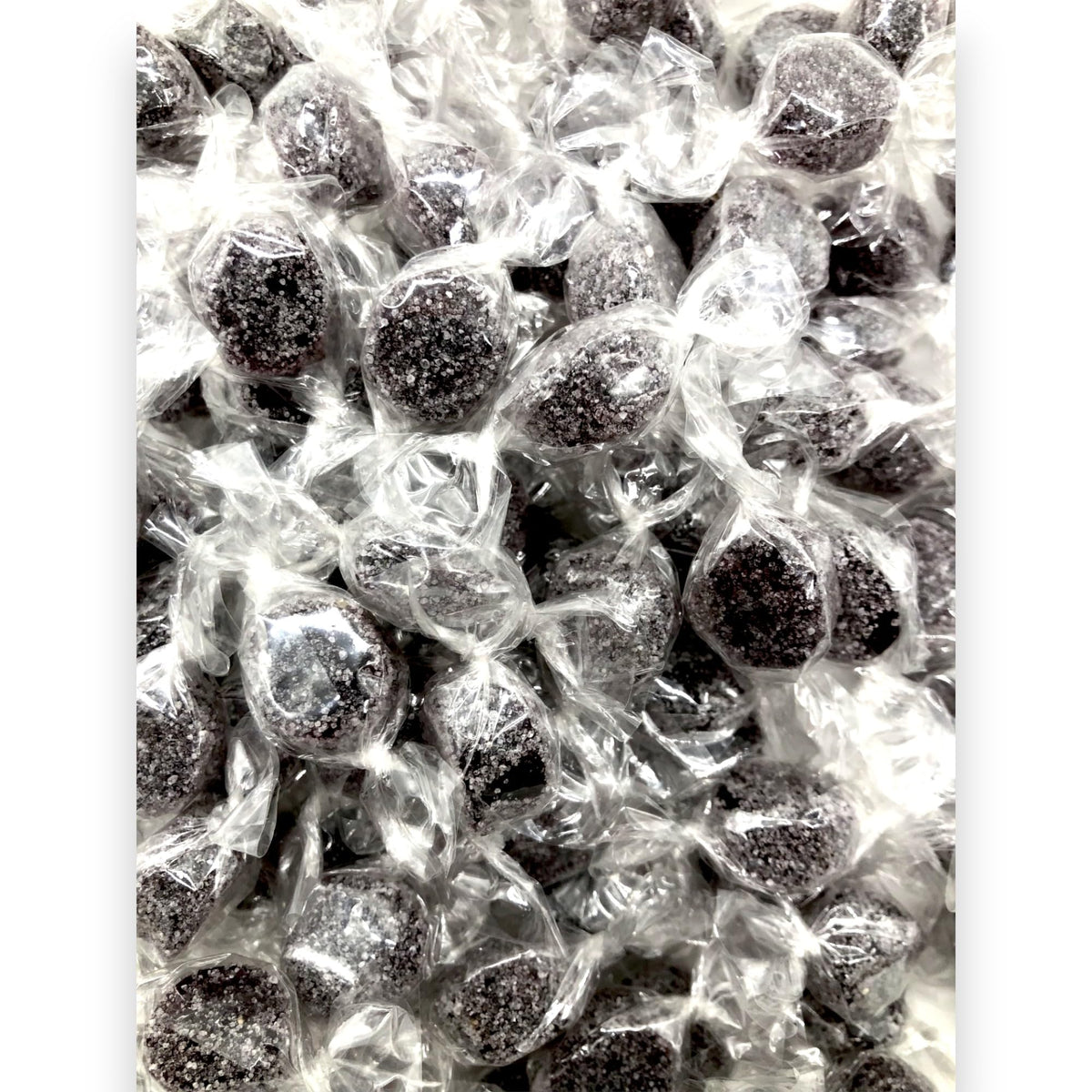 KLUB BULK Sugar Free Black Licorice Jelly Candies bag packaging highlights bulk size.