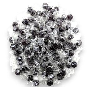 KLUB BULK Sugar Free Black Licorice Jelly Candies front view shows soft texture.