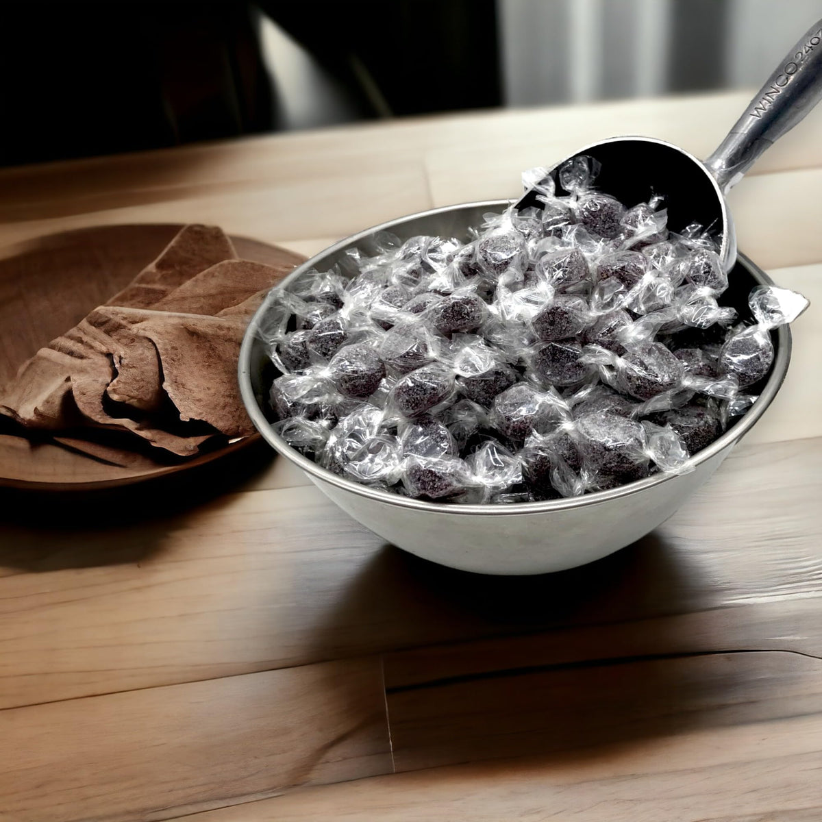 KLUB BULK Sugar Free Black Licorice Jelly Candies on shelf for everyday snacking.