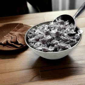 KLUB BULK Sugar Free Black Licorice Jelly Candies on shelf for everyday snacking.