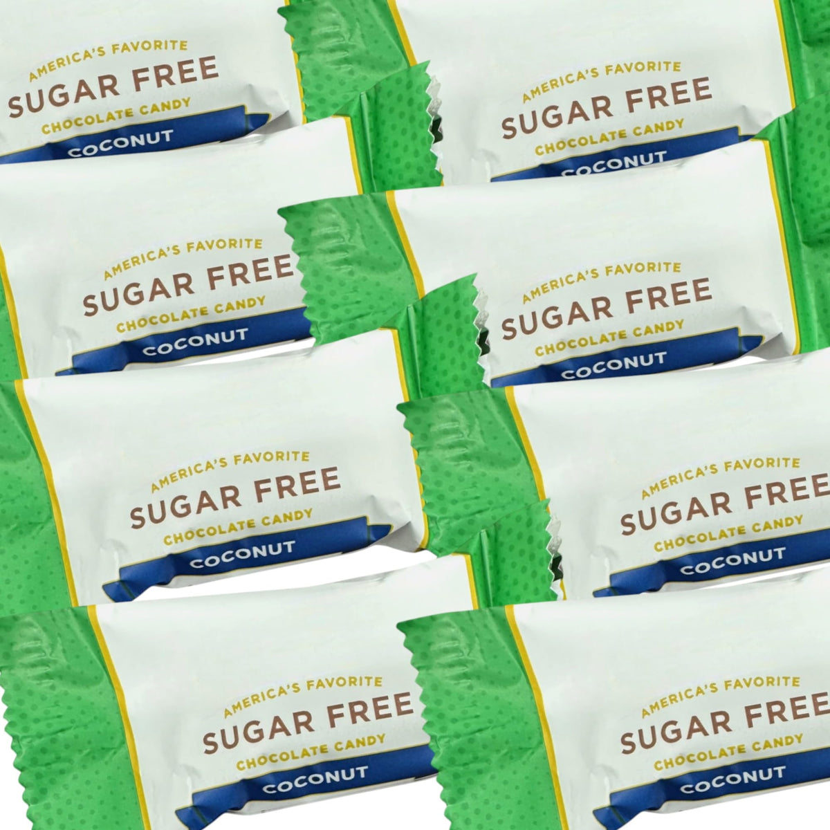 KLUB BULK Sugar Free Chocolate Coconut Delight packaging, resealable bag for bulk snacking.