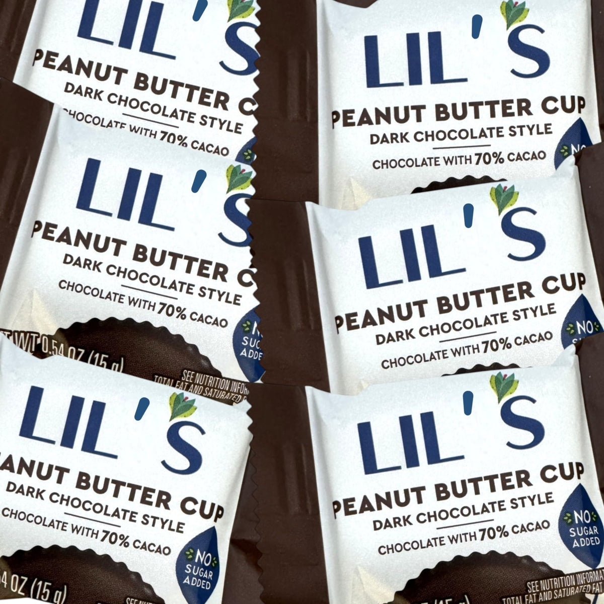 KLUB BULK Sugar Free Dark Chocolate Peanut Butter Cup Delight pack front for on-the-go guilt-free indulgence.