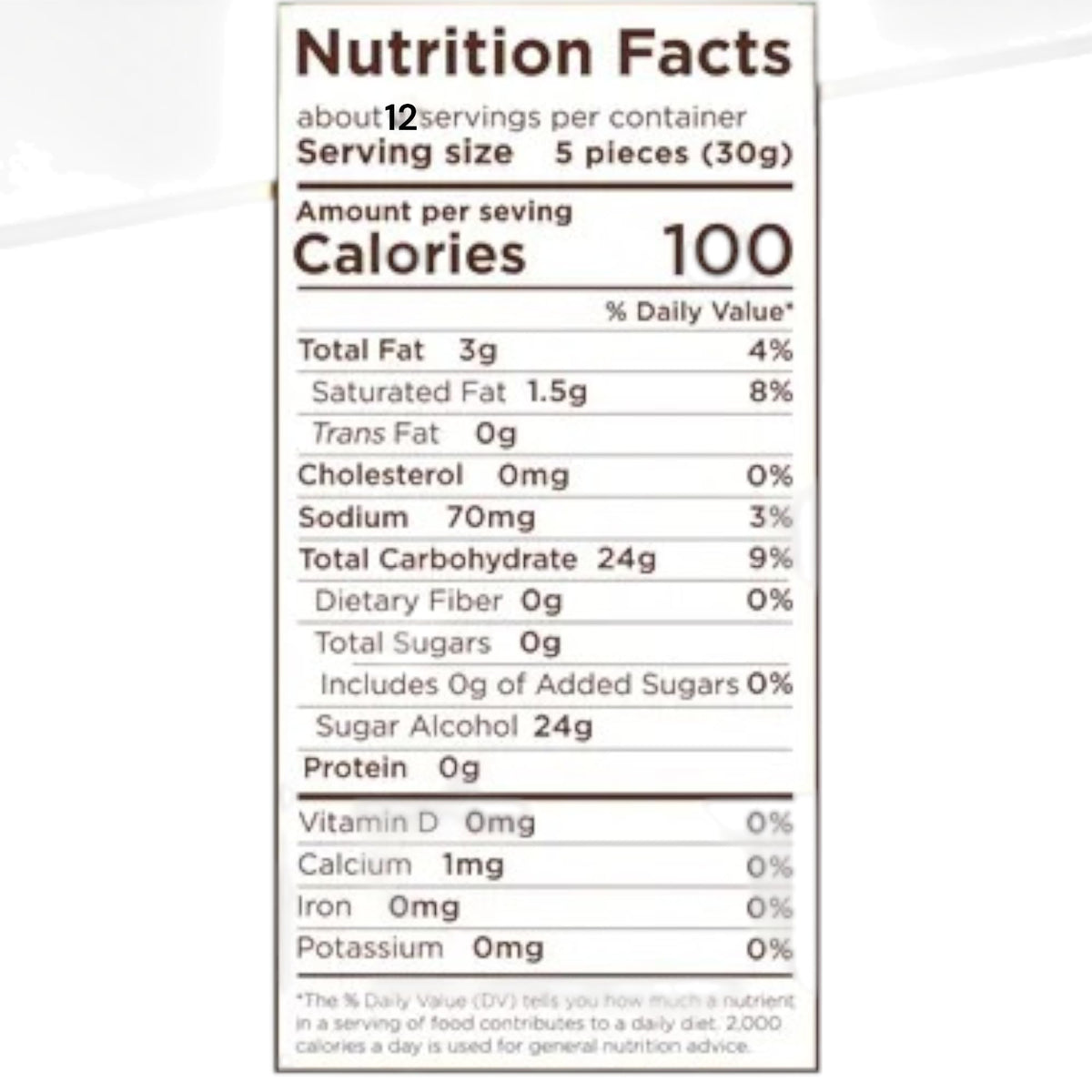 KLUB BULK sugar-free fruit chews on-the-go snack in hand